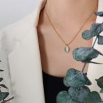 color: P174-Gold Necklace 40+5cm