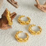New Cold Temperament Design Advanced All-Match Stainless Steel Ring Does Not Fade Ornament Women