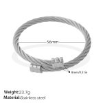 color: SZ346S Silver Bangle