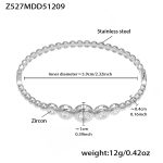color: Z527-Steel Color White Zircon Bangle