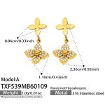 color: TXF539-A Style Gold Earrings