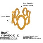 color: Y136-Gold Ring / size: US 7