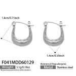 color: F041-Steel Color Earrings