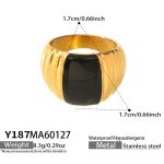 color: Y187-Gold Ring / size: US 6