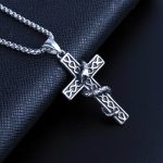 Snake Cross Winding Pattern Pendant Ornaments Couple Style