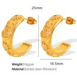 color: EH427 Gold Earrings