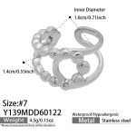 color: Y139-Steel Color Ring / size: US 7