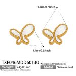 color: TXF046-Gold Earrings