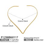 color: P129-Gold Choker