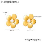 color: F1459-Gold Earrings