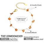 color: TXE120-Gold Bracelet (Natural Stone Sizes Vary Order with Caution)