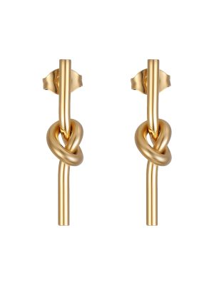 INS Design Stainless Steel Knotted Women's Stud Earrings Small Earrings Irregular Ear Clip