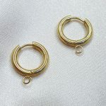 color: 2.5*12 Welded Ring Gold 1 PC