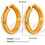 color: EH421 Gold Earrings