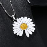 color: Daisy + Stainless Steel Chain