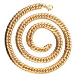 color: 4mm Wide Gold Lobster Clasp / size: 80cm Stainless Steel