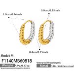 color: F1140-Mixed Color Earrings -M-MB