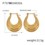 color: F737-Gold Small Earrings