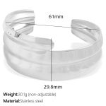 color: SZ176 Silver Bangle