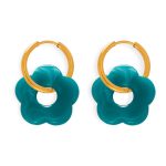 color: MYTXF107-Teal Color Earrings