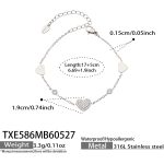 color: TXE586-Steel Color Bracelet -17+5cm