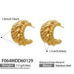 color: F064-Gold Earrings
