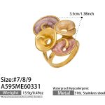 color: A595-Gold Ring / size: US 7