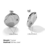 color: EH1404S Silver Stud Earrings