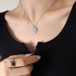 color: P443-Steel Color Necklace -40+5cm