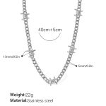 color: XL442S Silver Necklace