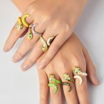 Hip Hop Spirit Snake Shape Index Finger Ring Weight Color Glaze Design Copper Material Open Ring