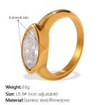 color: JZ152G8 Gold Ring