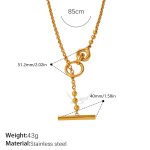 color: MYL30G Gold Sweater Chain