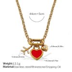 color: XL703CRG Multi-charm Necklace