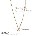 color: XL543WEGX Letter Necklace