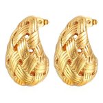 color: Grid Pattern Drop Gold MS-291