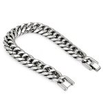 2026 New Arrival Stainless Steel Necklace Widened Bold Domineering Male Bracelet Bodybuilding Muscle