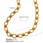 color: XL106 Gold Necklace