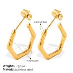color: EH1271G Gold Earrings