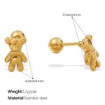 color: EH1211G Piercing Stud Earrings