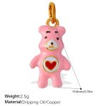 color: PJ628PKG Pink Enamel Pendant
