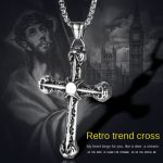 color: Cast Cross +60cm Stainless Steel Chain