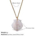 color: XL535WEG White Shell Necklace
