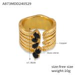 color: A873-Gold Ring / size: US 7