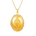 color: Size 6 Mirror Oval Gold MS-528F