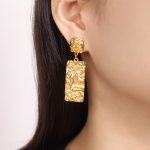 color: F1063-Gold Earrings