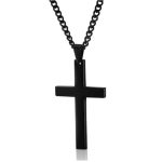color: Cross Black +60cm Chain