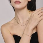 Stainless Steel Natural Blue Turquoise Handmade Necklace Bracelet Does Not Fade Ornament