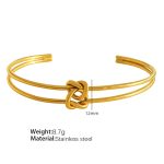 color: SZ51 Adjustable Gold Bangle