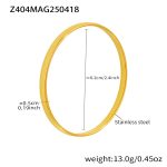 color: Z404-Gold 5mm Width Dome Bangle